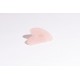 GUA SHA COEUR A DENTS QUARTZ ROSE